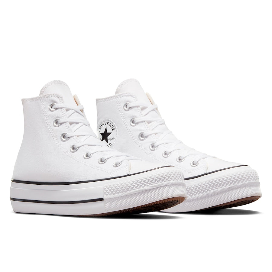 Chucks - All Star Plataforma Lona Blanca alta