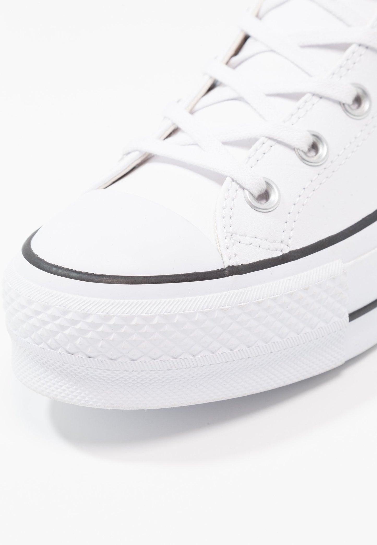 Chucks - All Star Plataforma Polipiel Blanca
