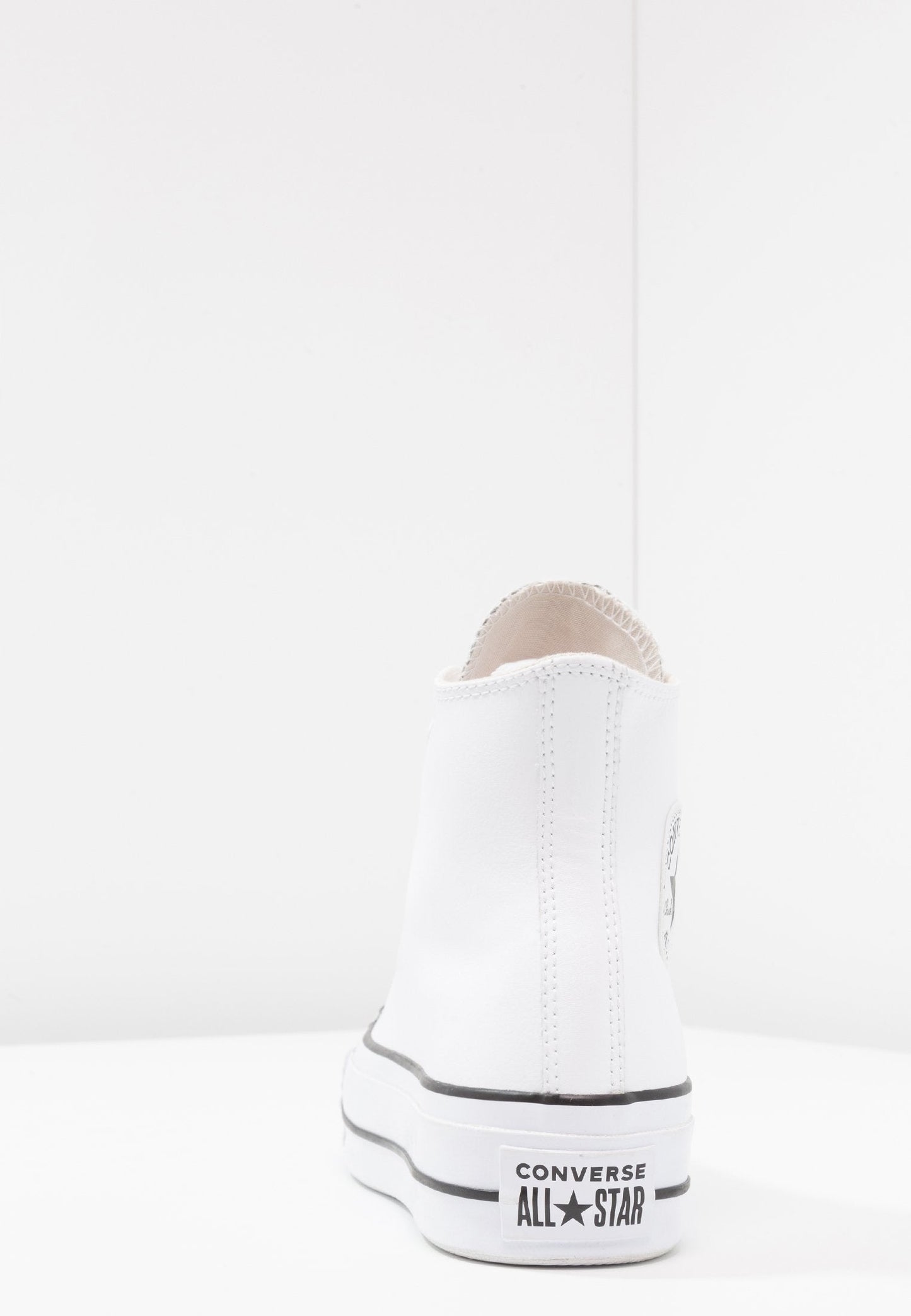 Chucks - All Star Plataforma Polipiel Blanca