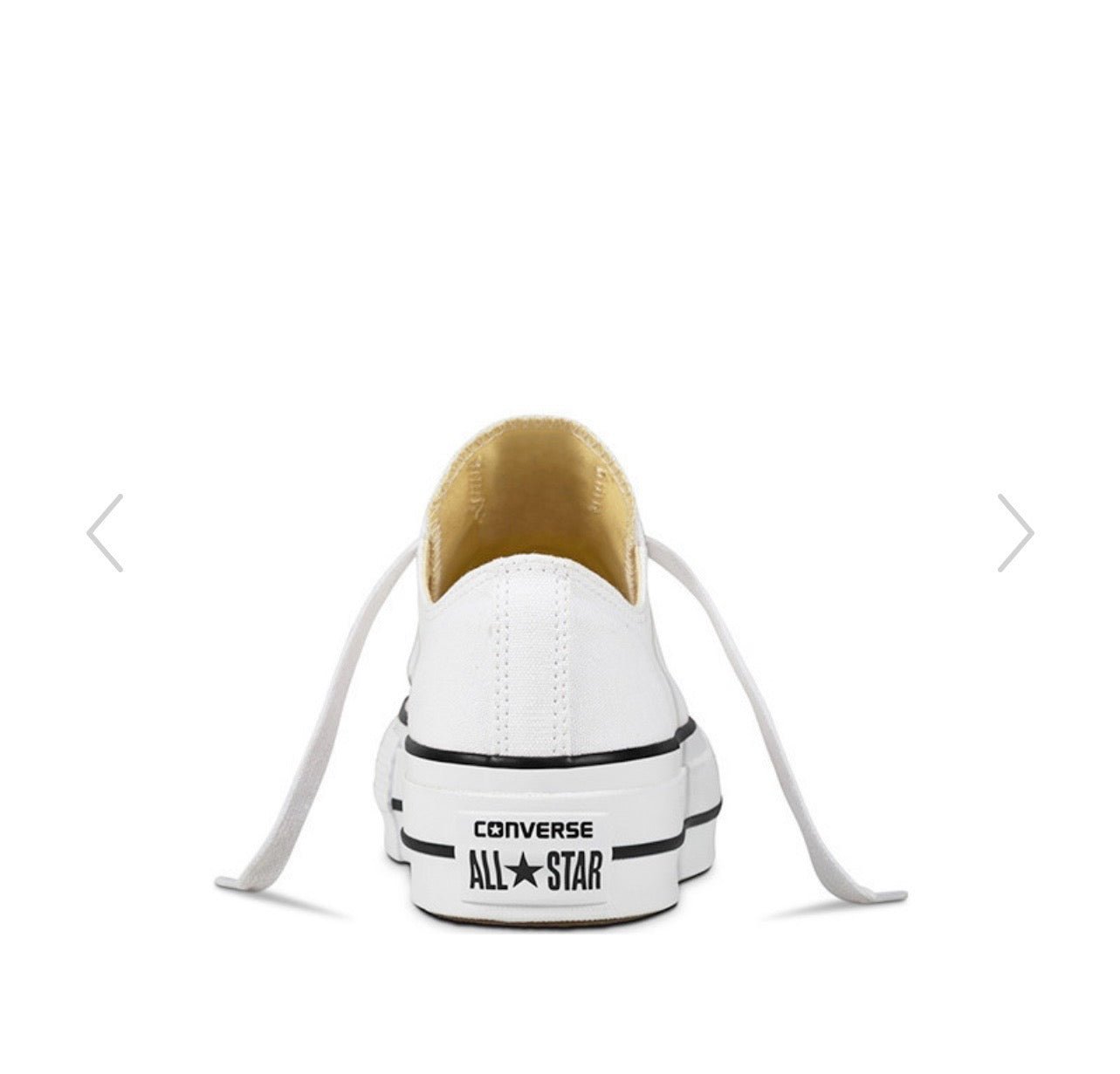 Chucks - All Star Plataforma Lona Blanca baja